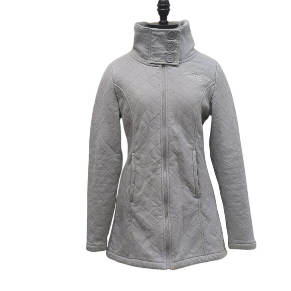 the North Face gray lined winter coat size S - Picture 1 of 8